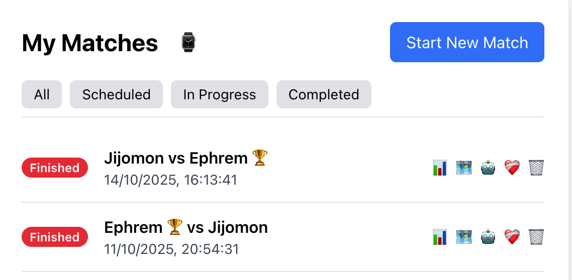 Player & Match Management